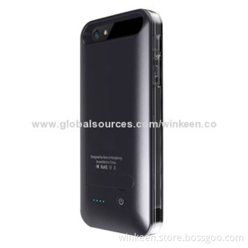 MFI power case for iPhone 5s with 2600mAh capacity built-in